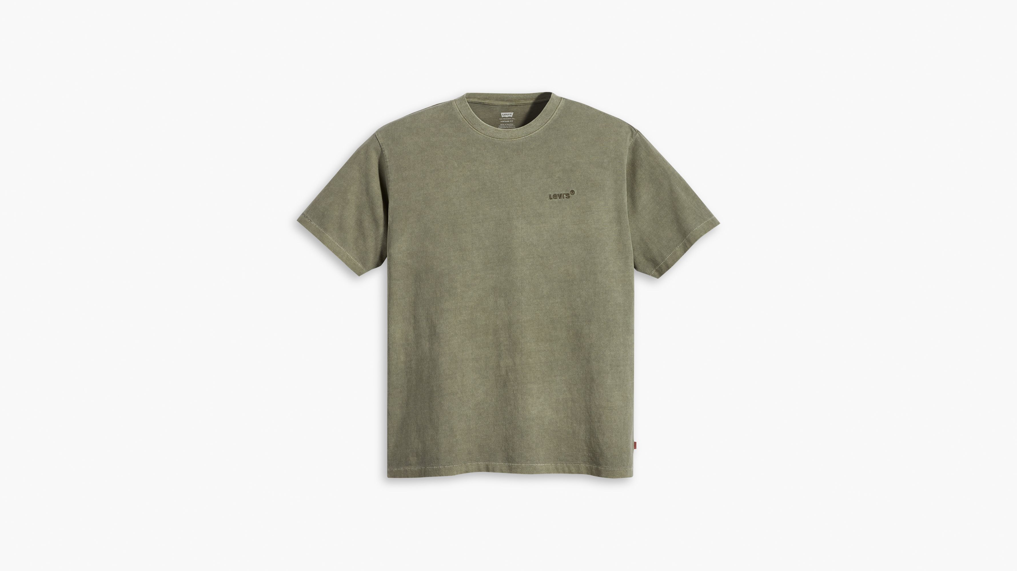 T-shirt vintage Levi's® Red Tab™ - Thyme Garment Dye - Vert