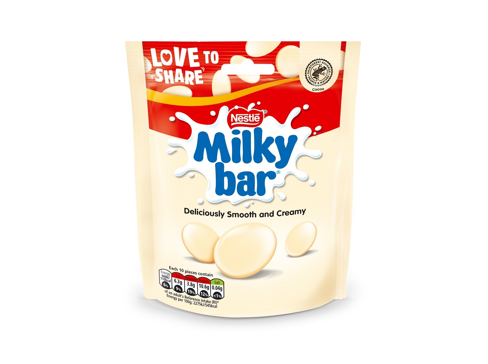 CHOCOLATE BRANCO MILKYBAR BUTTONS 94 G
