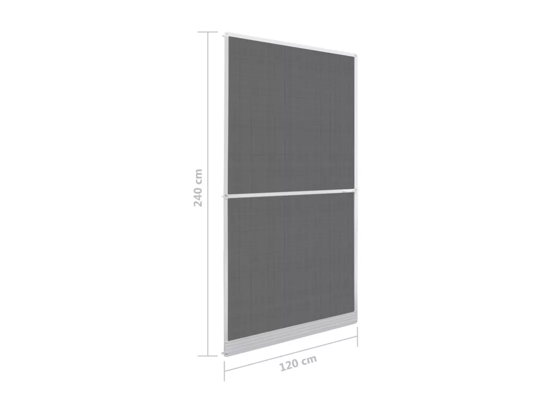 Moustiquaire blanche à charnière pour portes 120 x 240 cm