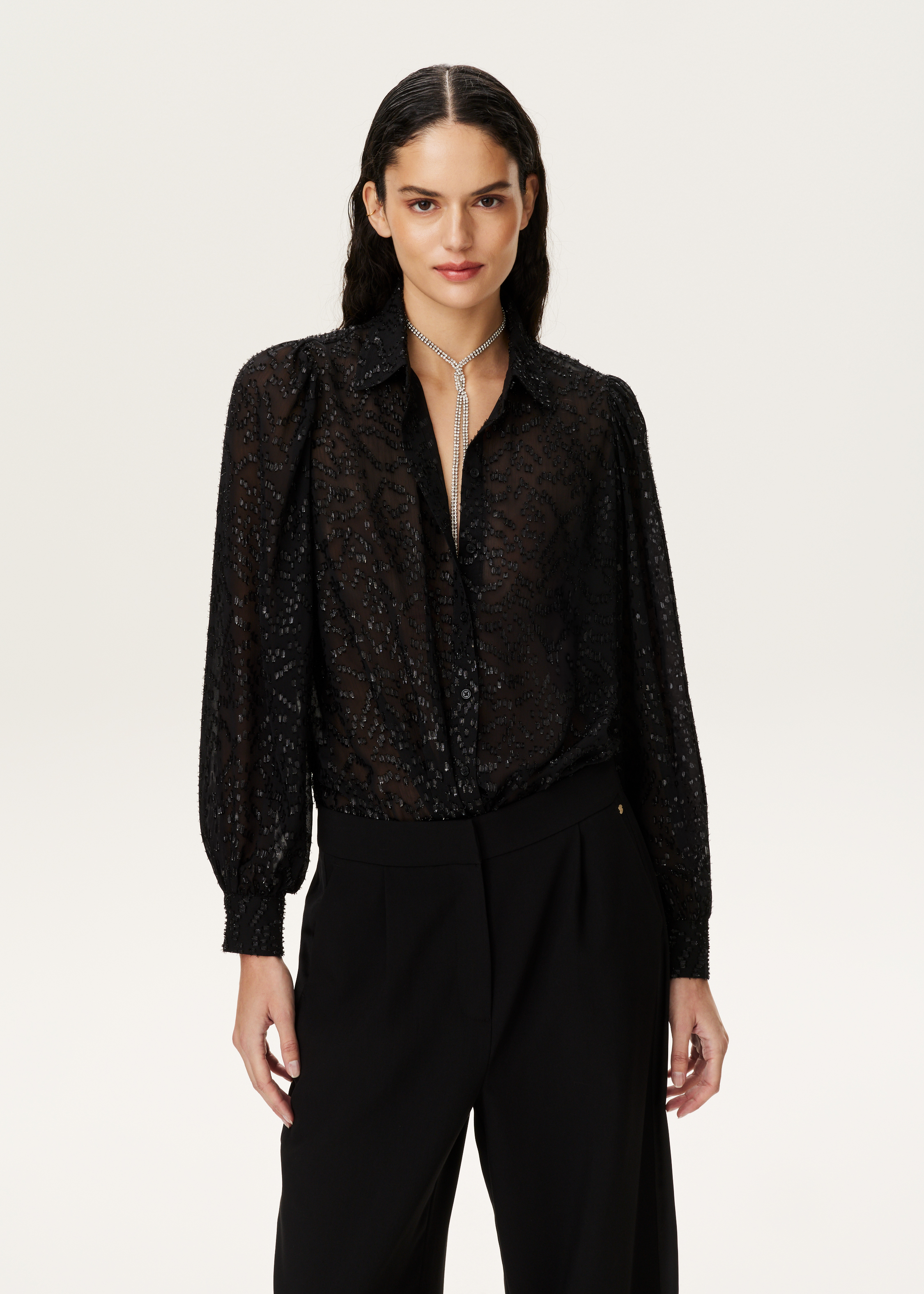 Glitter Plumetis Blouse