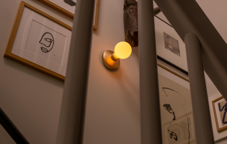 Humble Bee wandlamp oplaadbaar zwart opaal