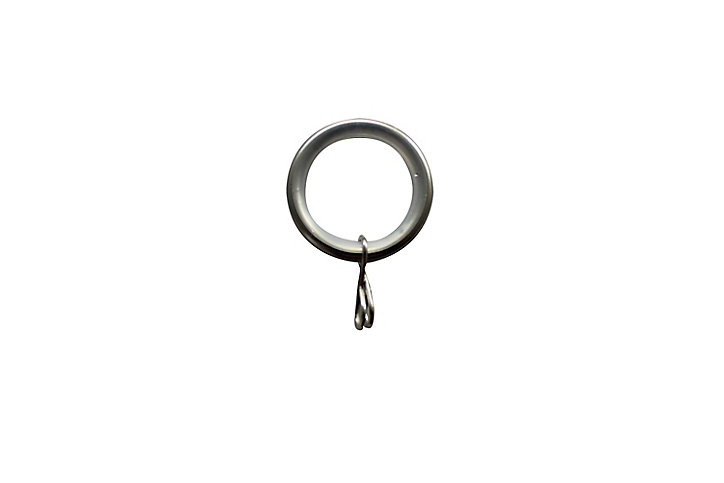10 anneaux pour barre à rideau Athens GoodHome Ø16/19 mm gris
