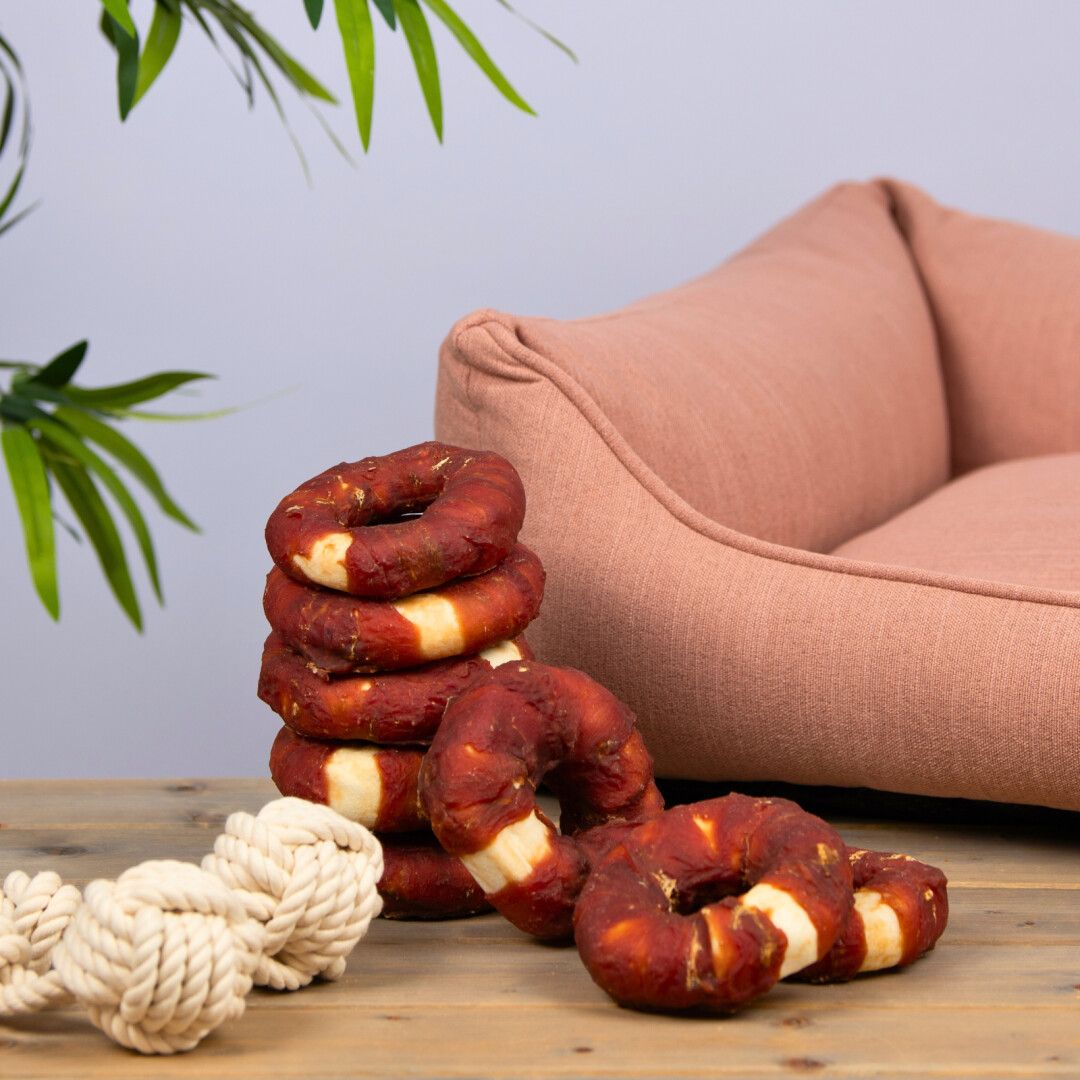 Lyra Pet® Kauringe mit Entenbruststreifen