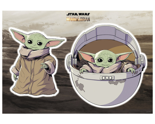 Muursticker Star Wars The Child 50 x 70 cm