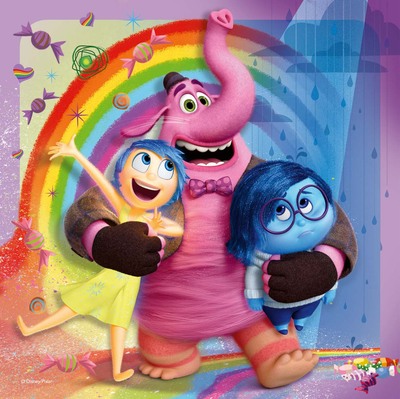 Ravensburger Disney Pixar Innsiden Ut Puslespill 3x49 Brikker