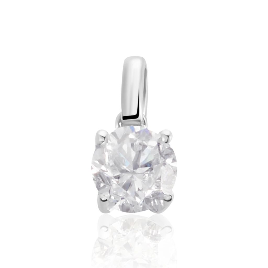 Pendentif Victoria Or Blanc Diamant