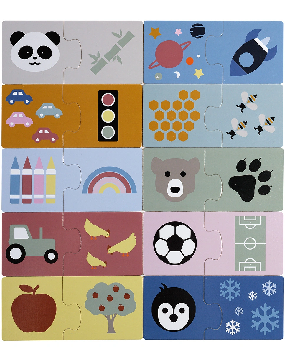 Puzzle DUO PAUL 10x2-teilig aus Holz