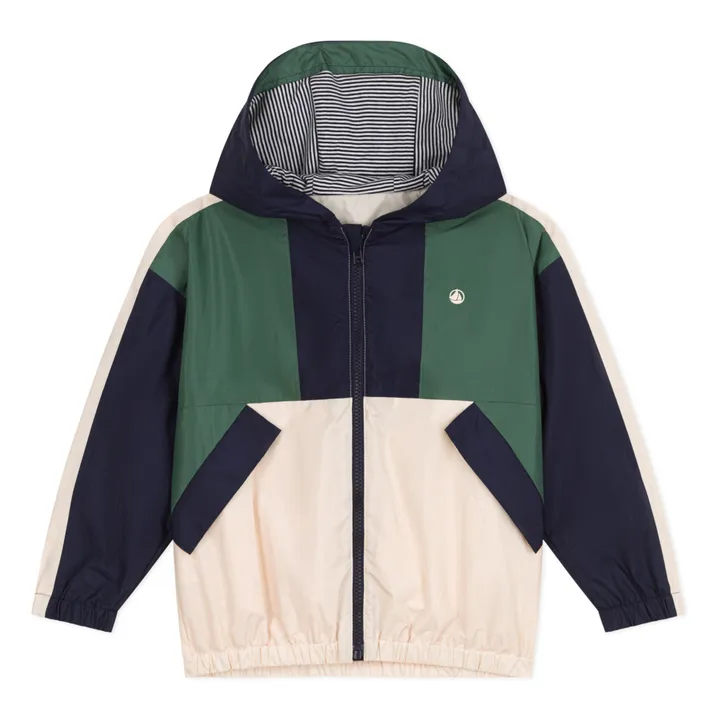 Petit Bateau Coupe-vent Mabrouk Colorbloc | Vert kaki