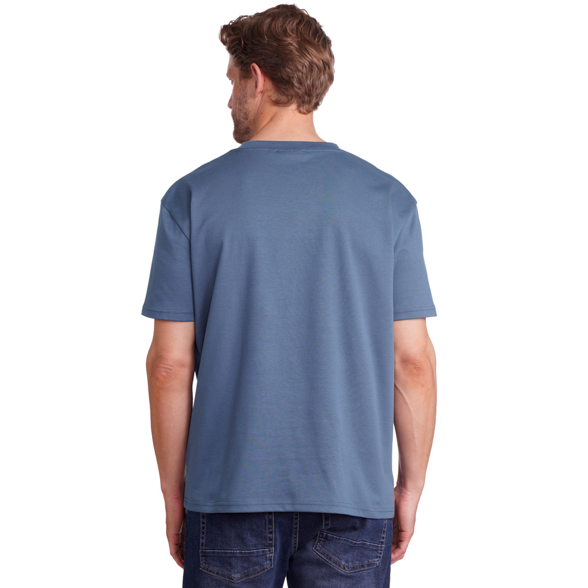 Jonas Nielsen Herren T-Shirt im Oversized-Look blau