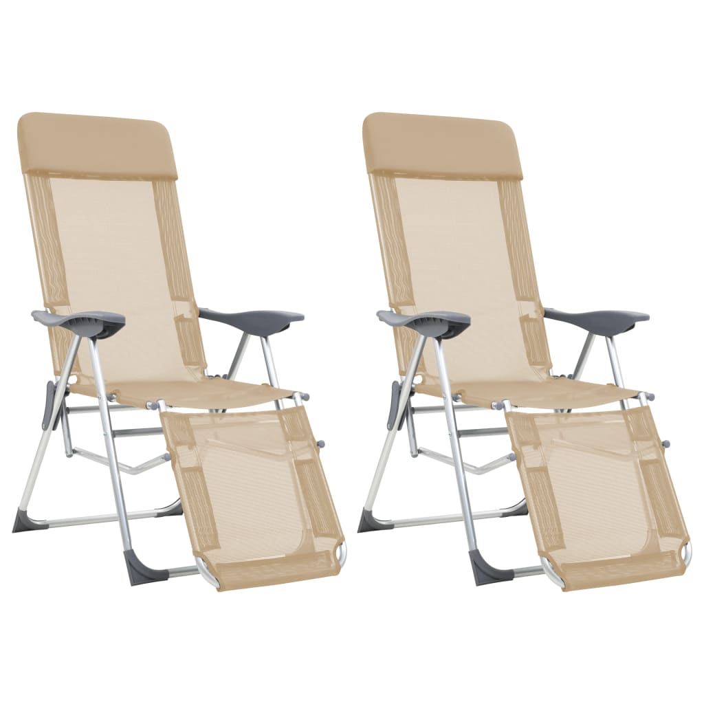 Cadeira de jardim Vidaxl cor creme