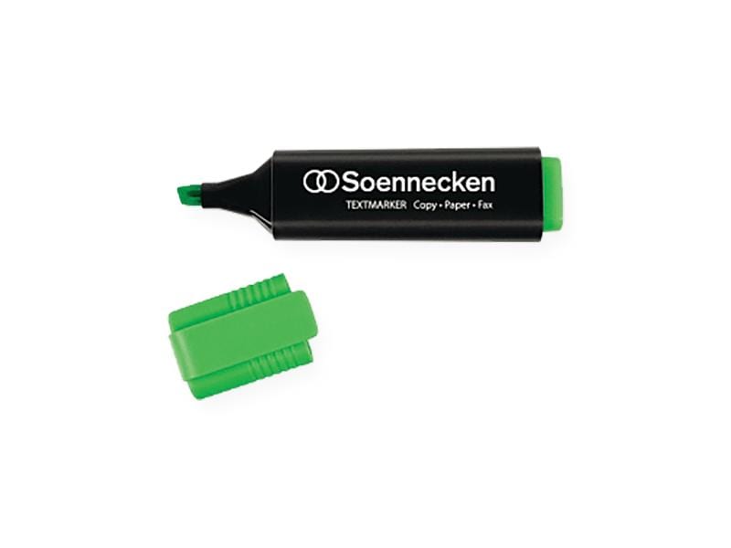 Soennecken Textmarker Grün Textmarker mit Tinte auf Wasserbasis