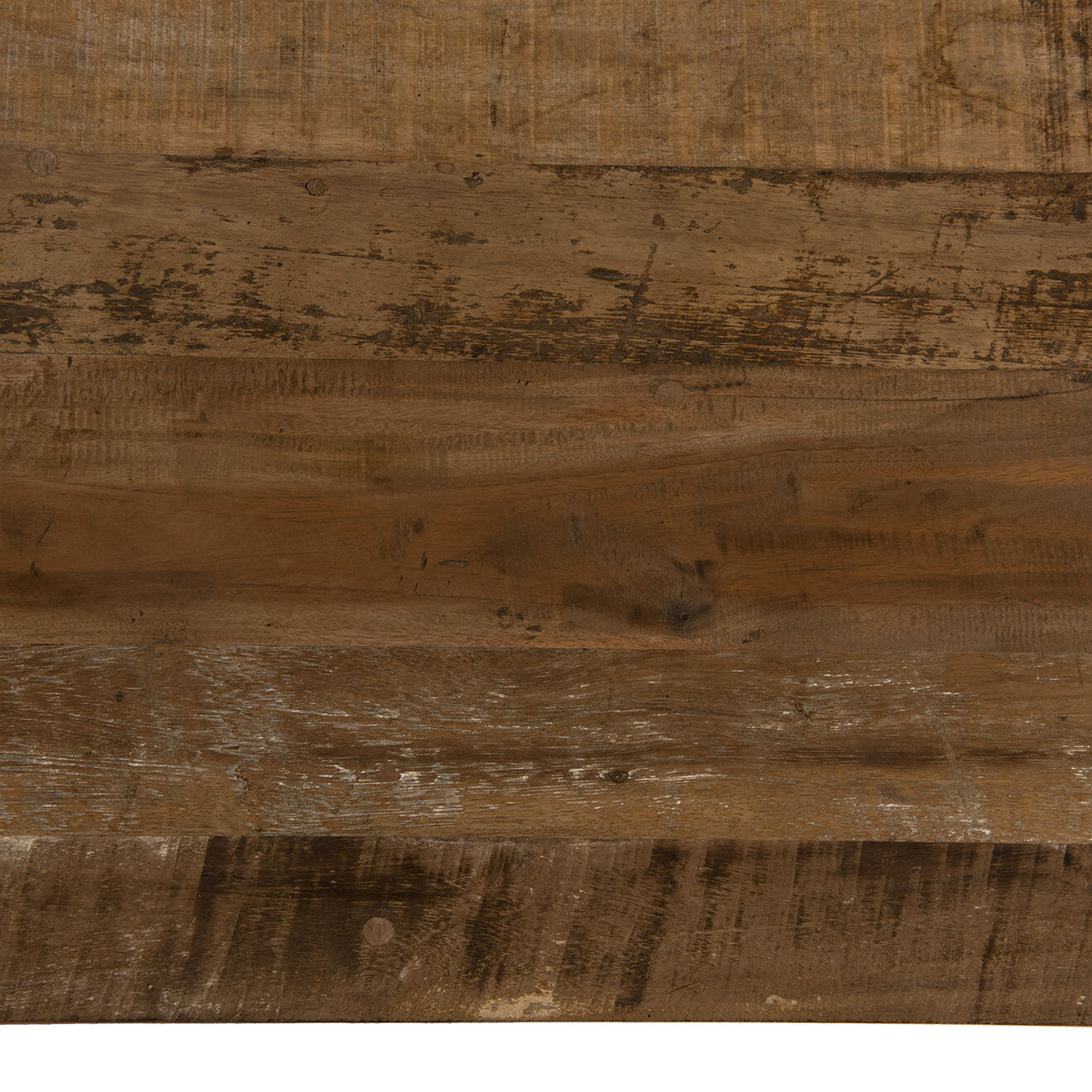 Macabane Table basse avec tablettes Sixtine teck - 150x50x40.5 cm