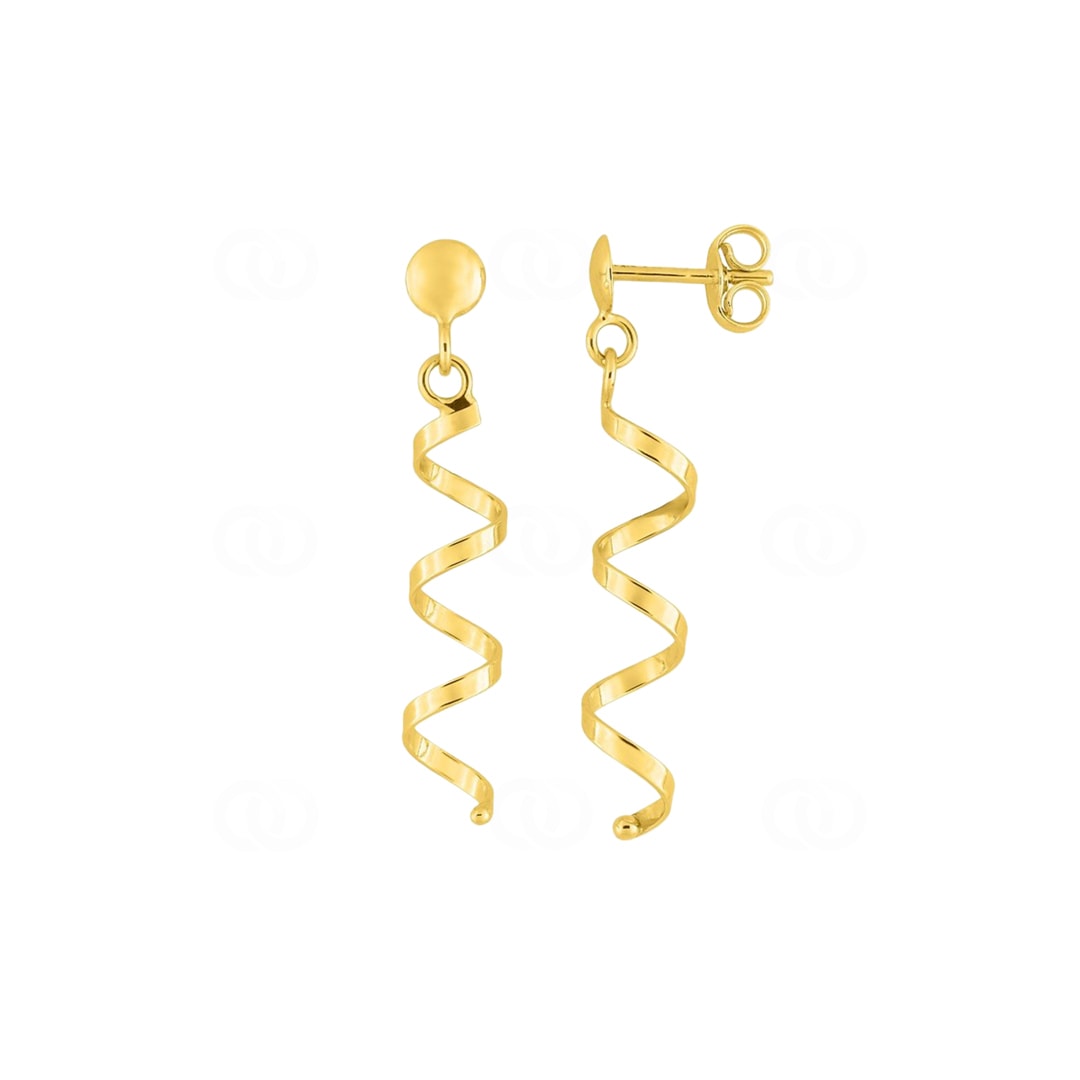 Ohrhänger 750/18 K Gelbgold Spirale