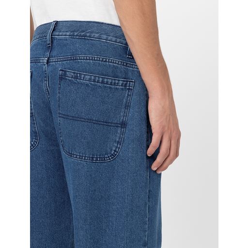 Dickies Double Knee Denim Bukser, Classic Blue, W30/L32