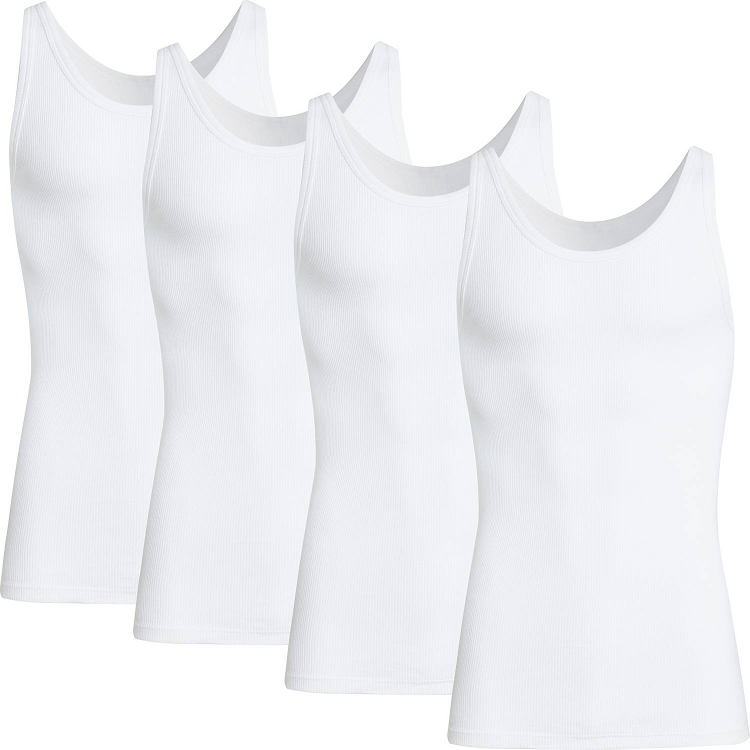 Conta Doppelripp Herren-Unterhemd im 4er-Pack