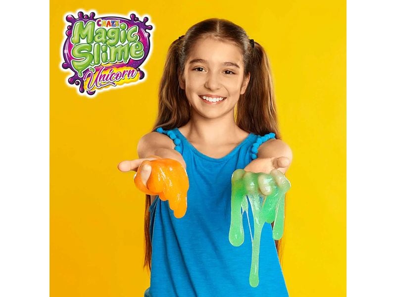 Craze Magic Slime mit Unicorn Sammelfigur assortiert Schleimdose mit Überraschungsfigur zum Sammeln