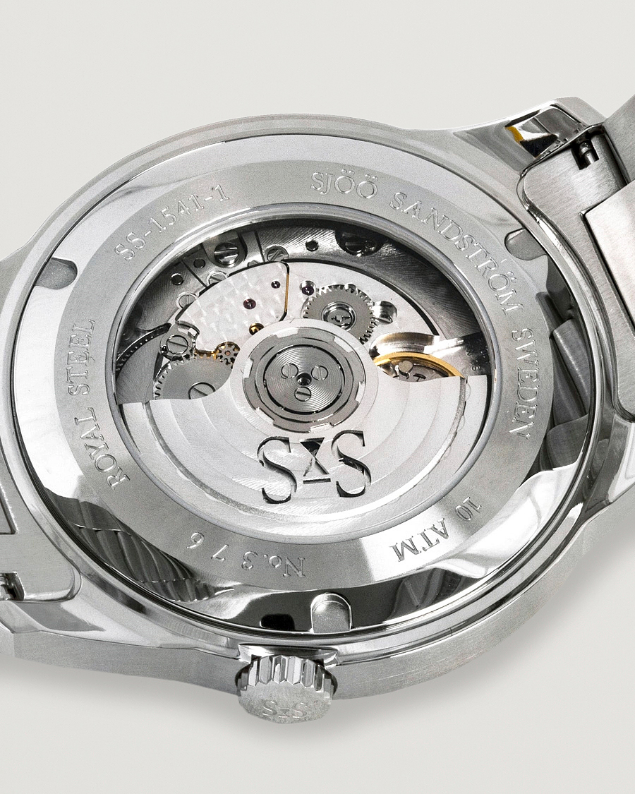 Sjöö Sandström Royal Steel Classic 41mm White and Steel