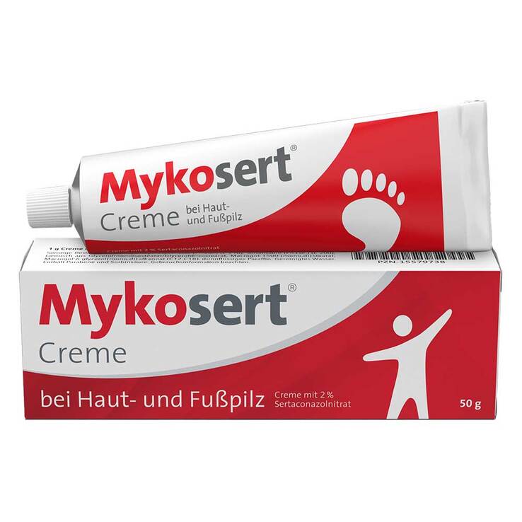 Mykosert Creme bei Haut- und Fußpilz, 50 g