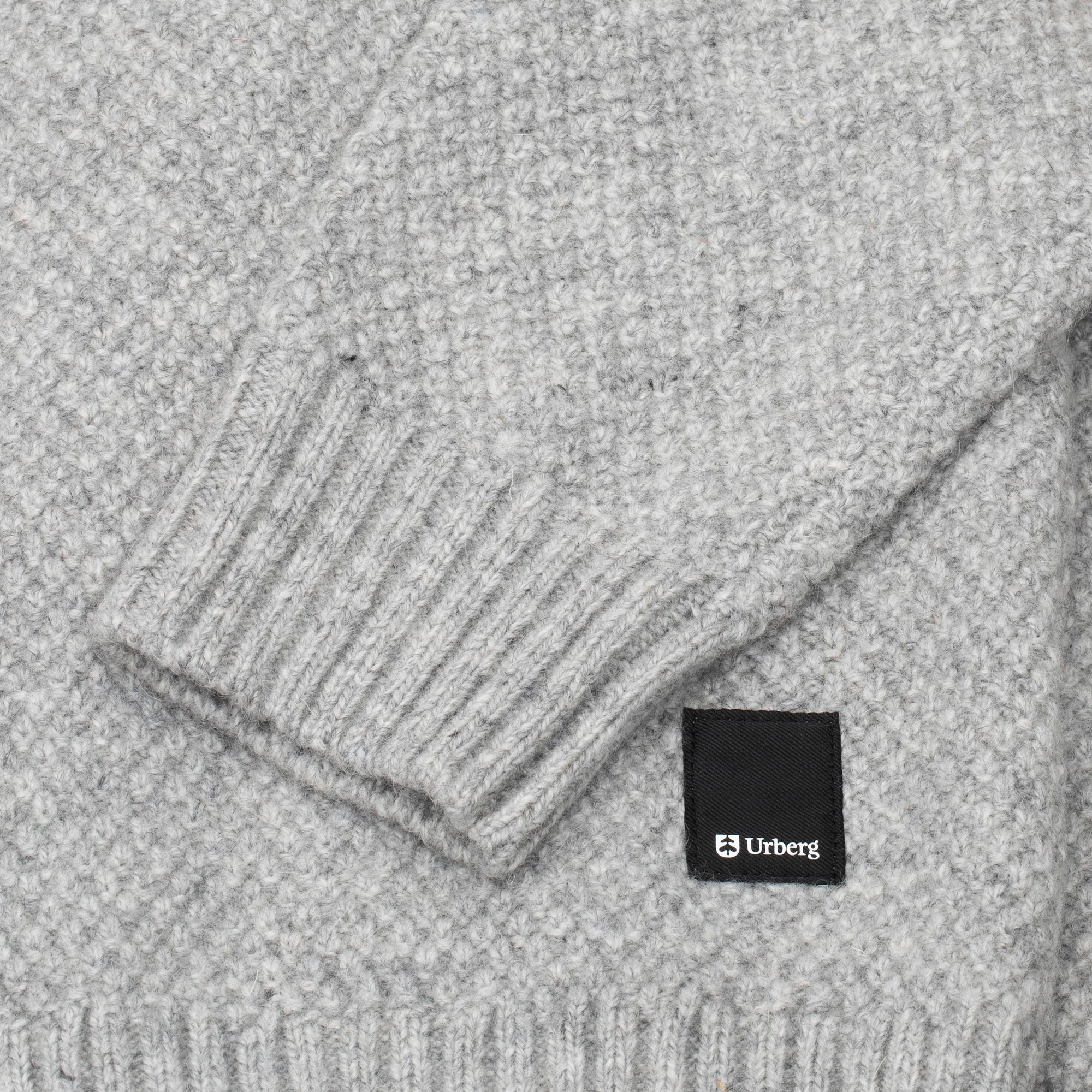 Urberg Moss Knit Sweater Men Lt. Greymelange