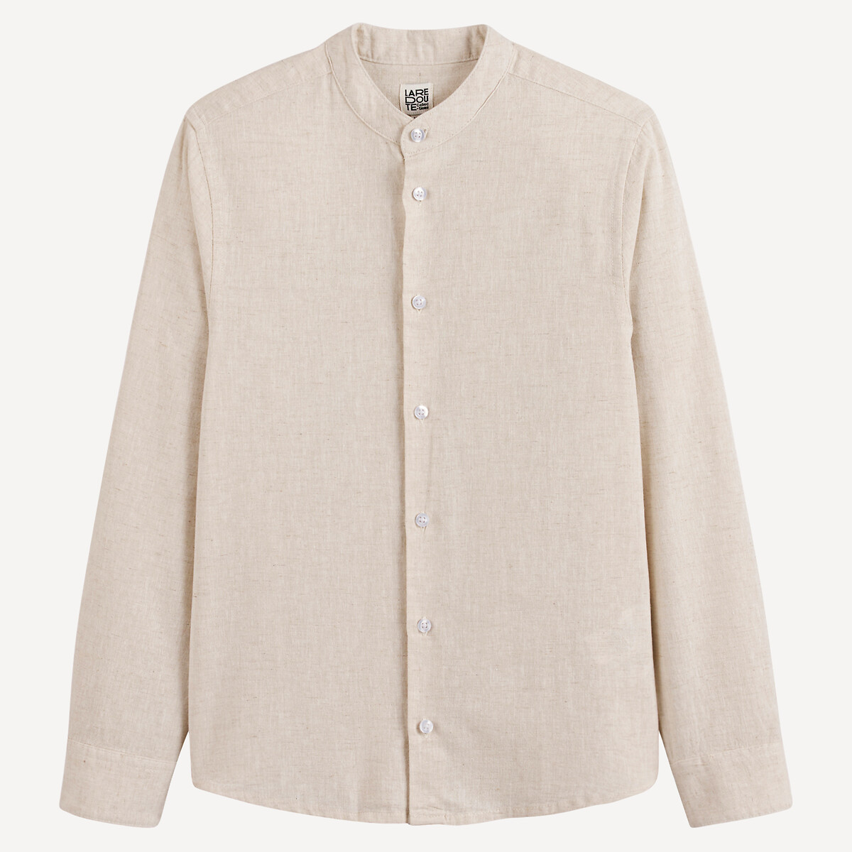 COLEÇÕES LA REDOUTE<br>Camisa com gola Manor, algodão/linho