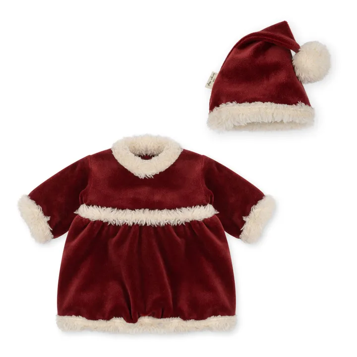 Konges Sløjd Tenue de Noël pour poupée | Rouge