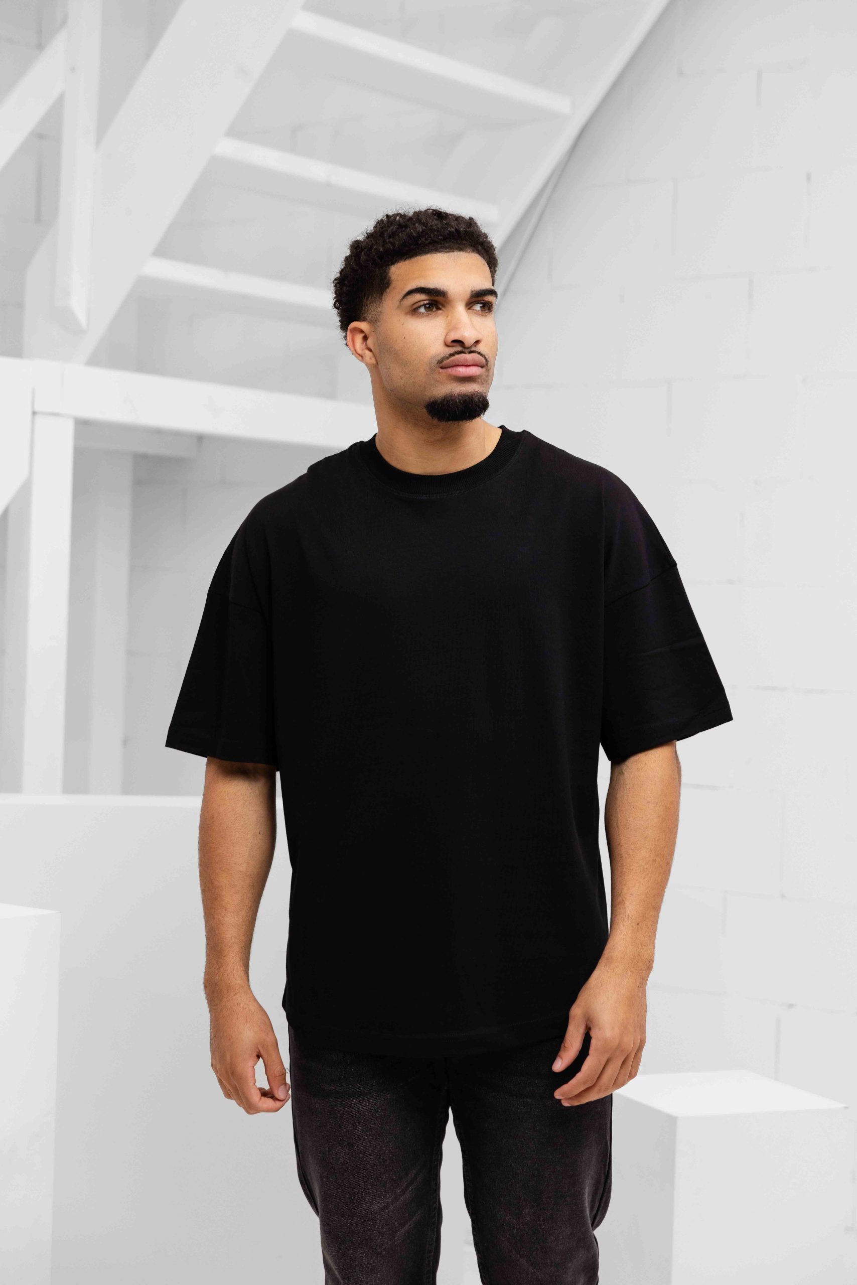 Off The Pitch Lava Loose Fit T-shirt Heren Zwart