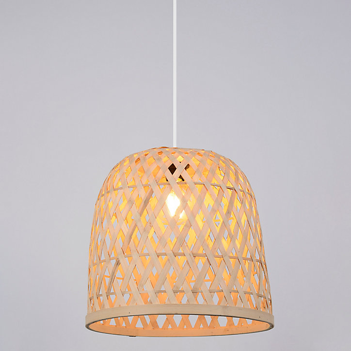 Suspension Sakura E27 IP20 ∅35cm Corep bambou naturel