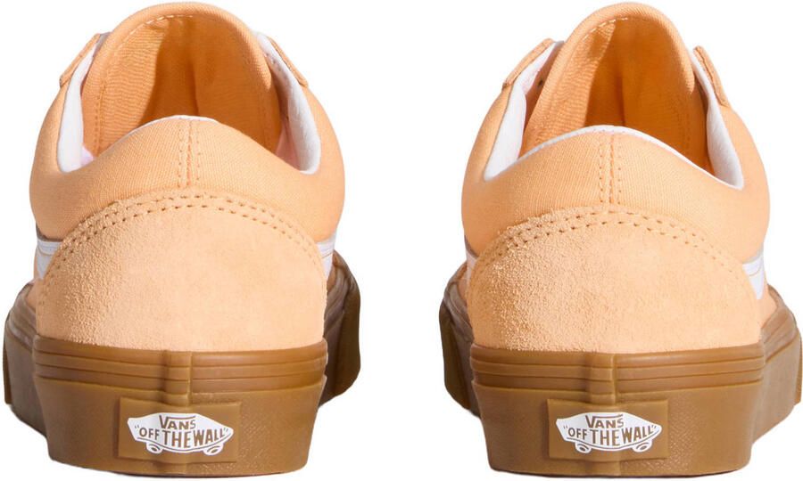 VANS Old Skool suede sneaker lichtoranje wit