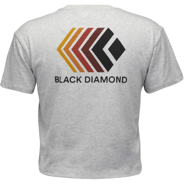 T-shirt escalade BLACK DIAMOND W FADED CROP SS TEE NICKEL HEATHER
