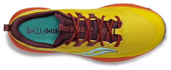 Chaussures de Trail Femme Saucony Peregrine 13 Jaune Orange