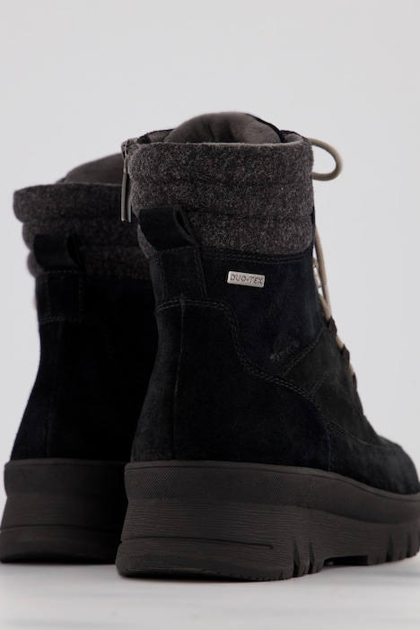 Leder-Boots, Tamaris Comfort, Haken-Schnürung, Weite H