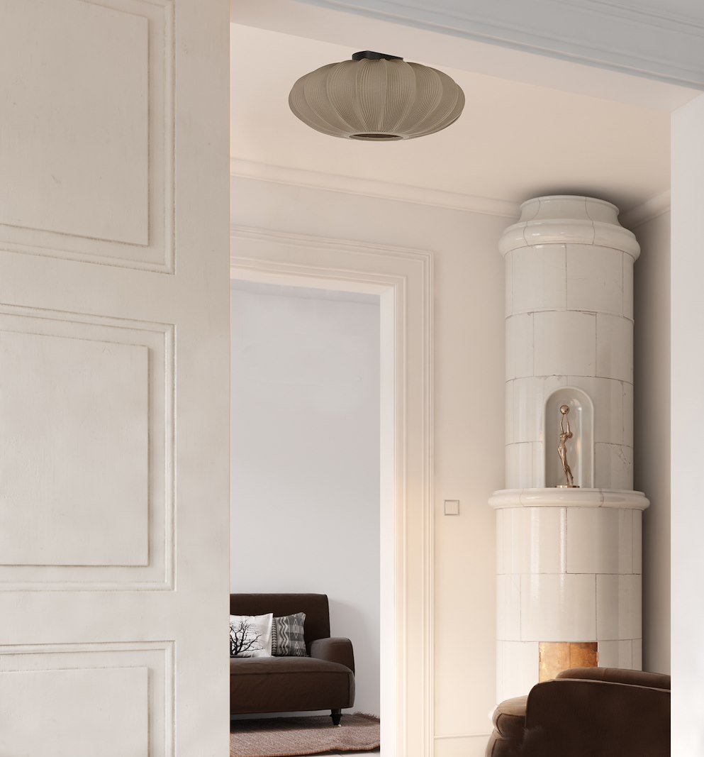 Mamsell taklampe Varmgrå plafond Ø:45cm E27 40W