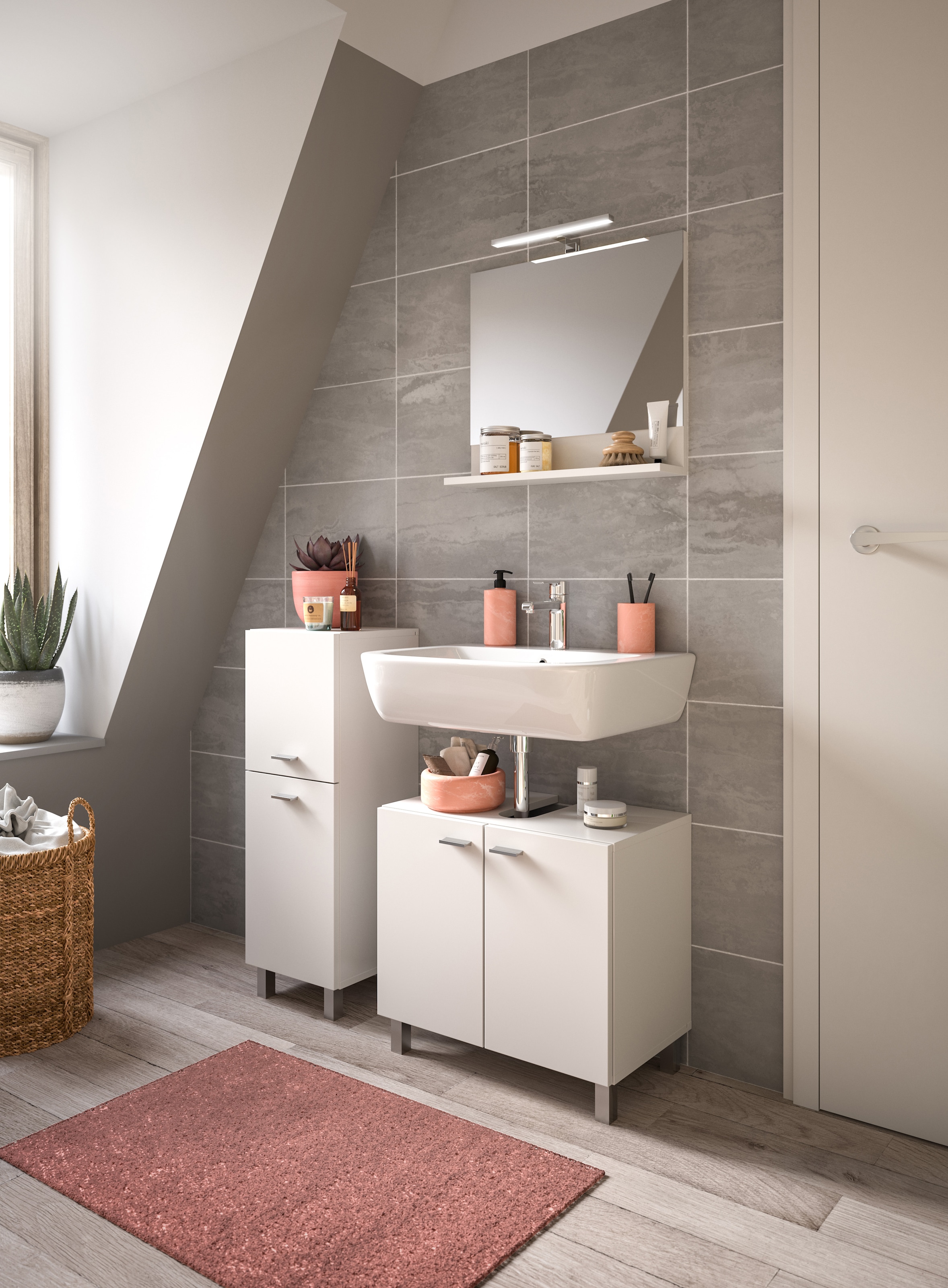 welltime Badmöbel-Set »Tampa, Breite 102cm, 3-teilig« 3 Stk. tlg.