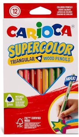 Carioca - Supercolor - Kleurpotloden - Set van 12 - Gecertificeerd Hout
