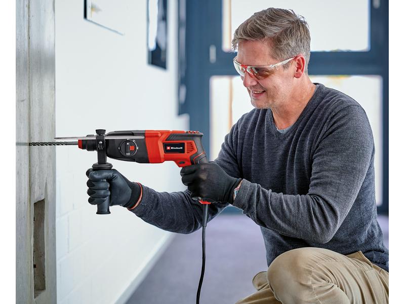 Einhell Bohrhammer TC-RH 620 4F Bohrhammer mit 4 Funktionen und pneumatischem Schlagwerk für guten Vortrieb