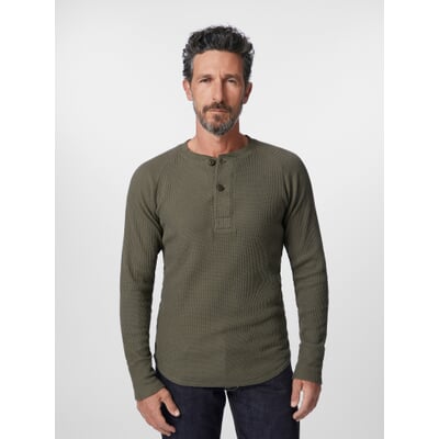 Herren-Langarmshirt, Oliv
