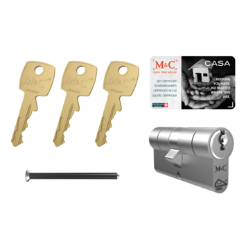 M&C veiligheidscilinder 30/30 mm SKG 2-sterren