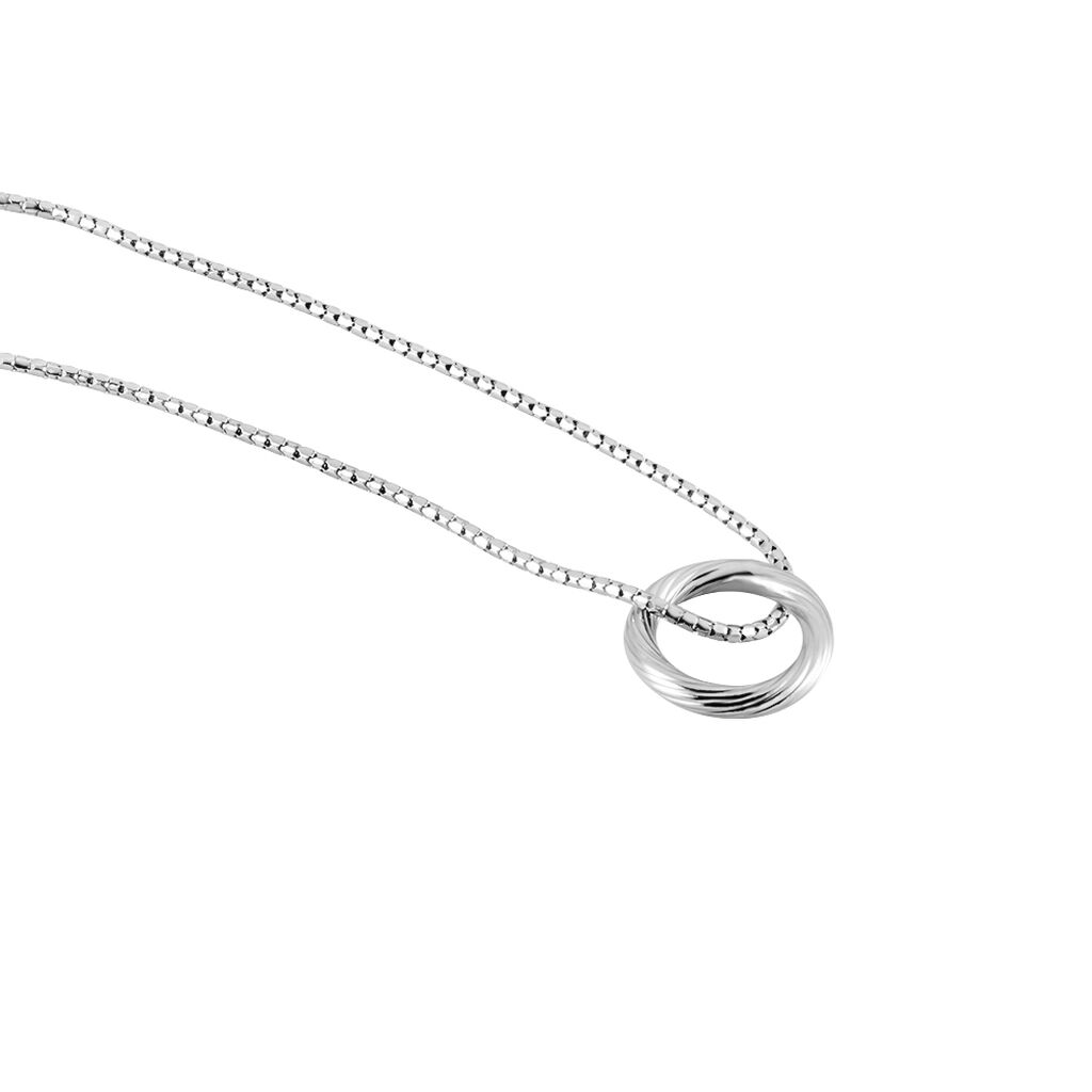 Collier Argent Blanc Melia
