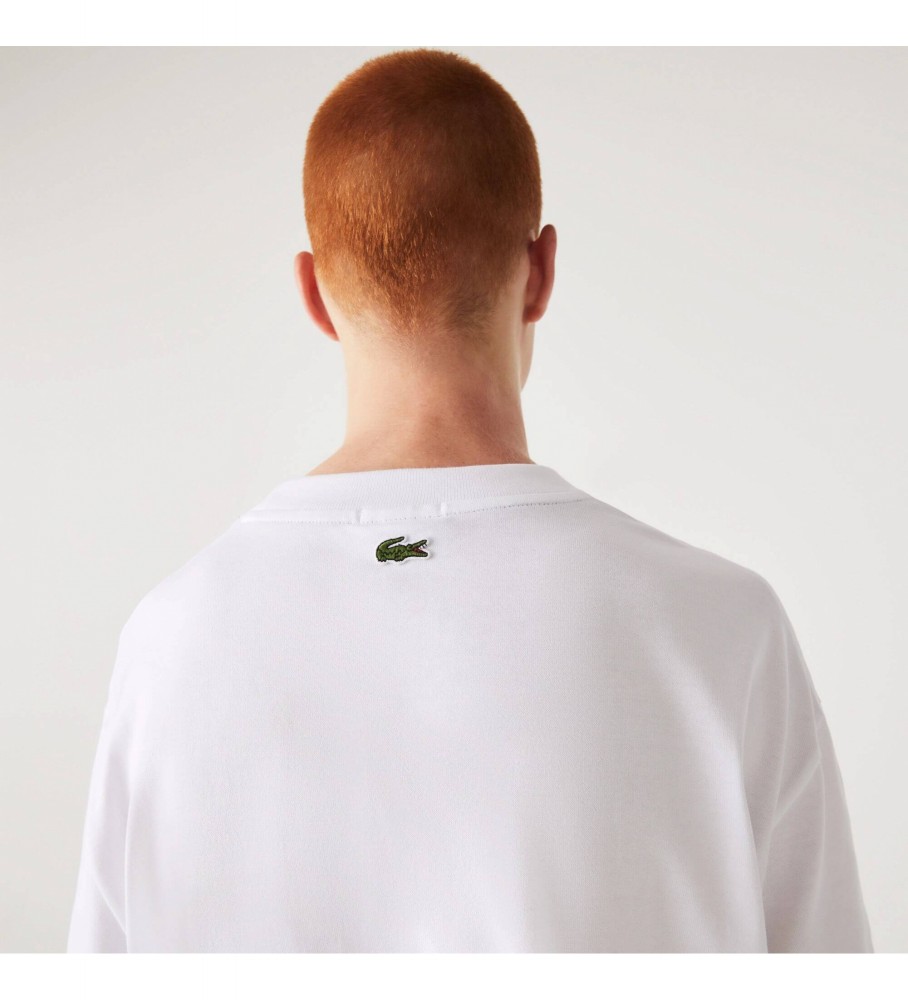 Camiseta Lacoste com logo branco