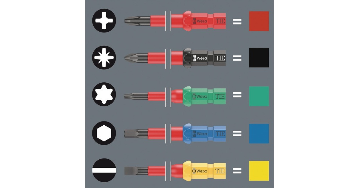 WeraKraftform Kompakt VDE 16 extra slim 1 Tool Finder schroevendraaier  (Rood/geel, 16‑delig)