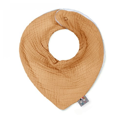 Bavoir bandana - jeanne - camel