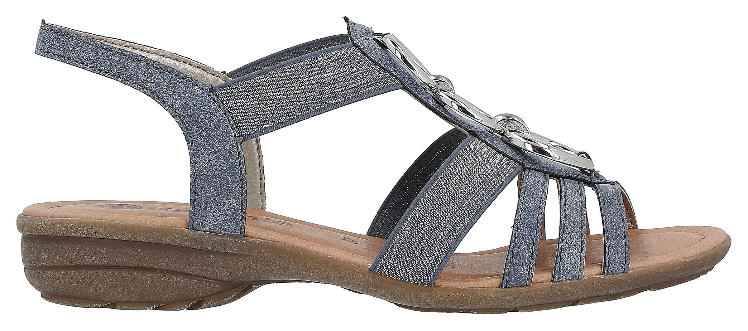 Remonte Riemchensandale  , Keilabsatz, Sommerschuh, Sandalette mit Gummizügen