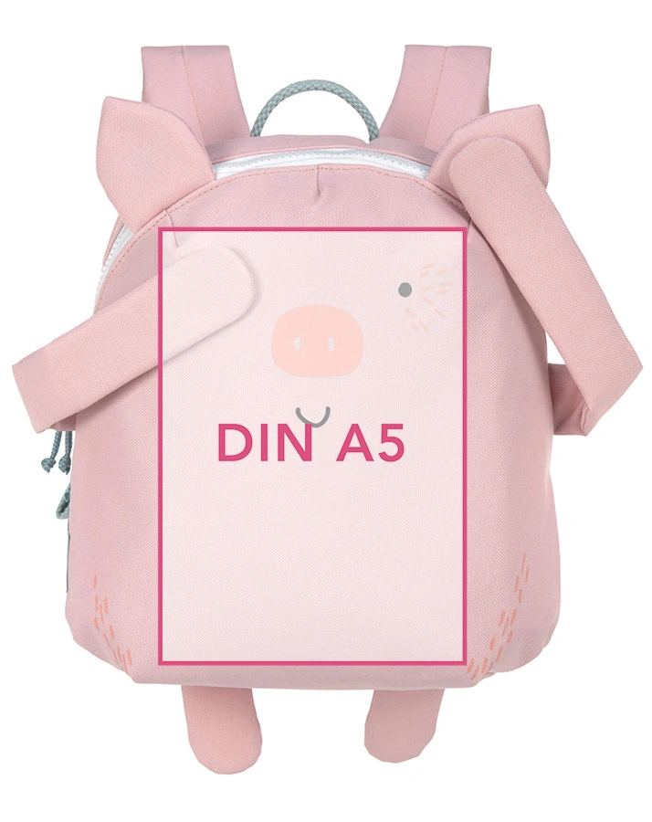 Kinderrucksack ABOUT FRIENDS – SCHWEIN (23x27x11) in rosa