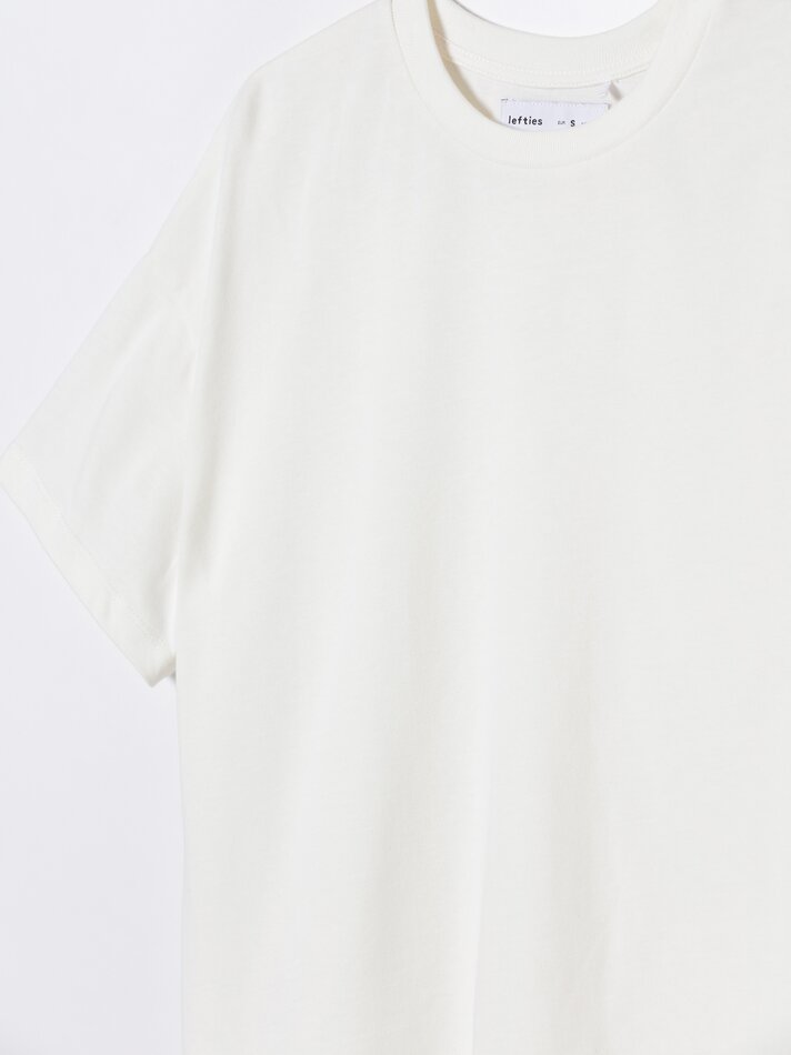 Camiseta oversized de manga curta - Branca