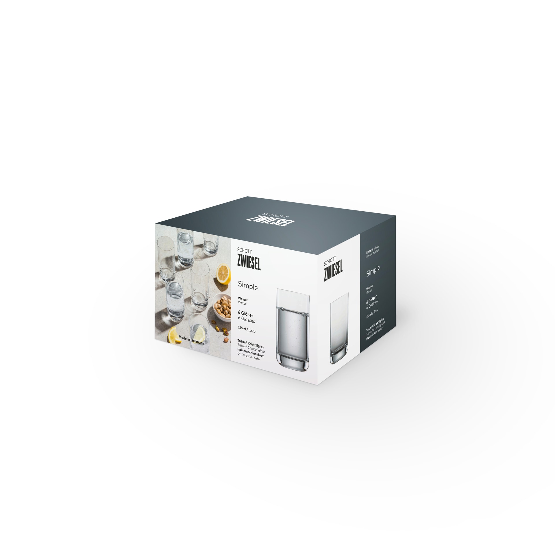 SCHOTT ZWIESEL Wasserglas SIMPLE 6er Set 255 ml