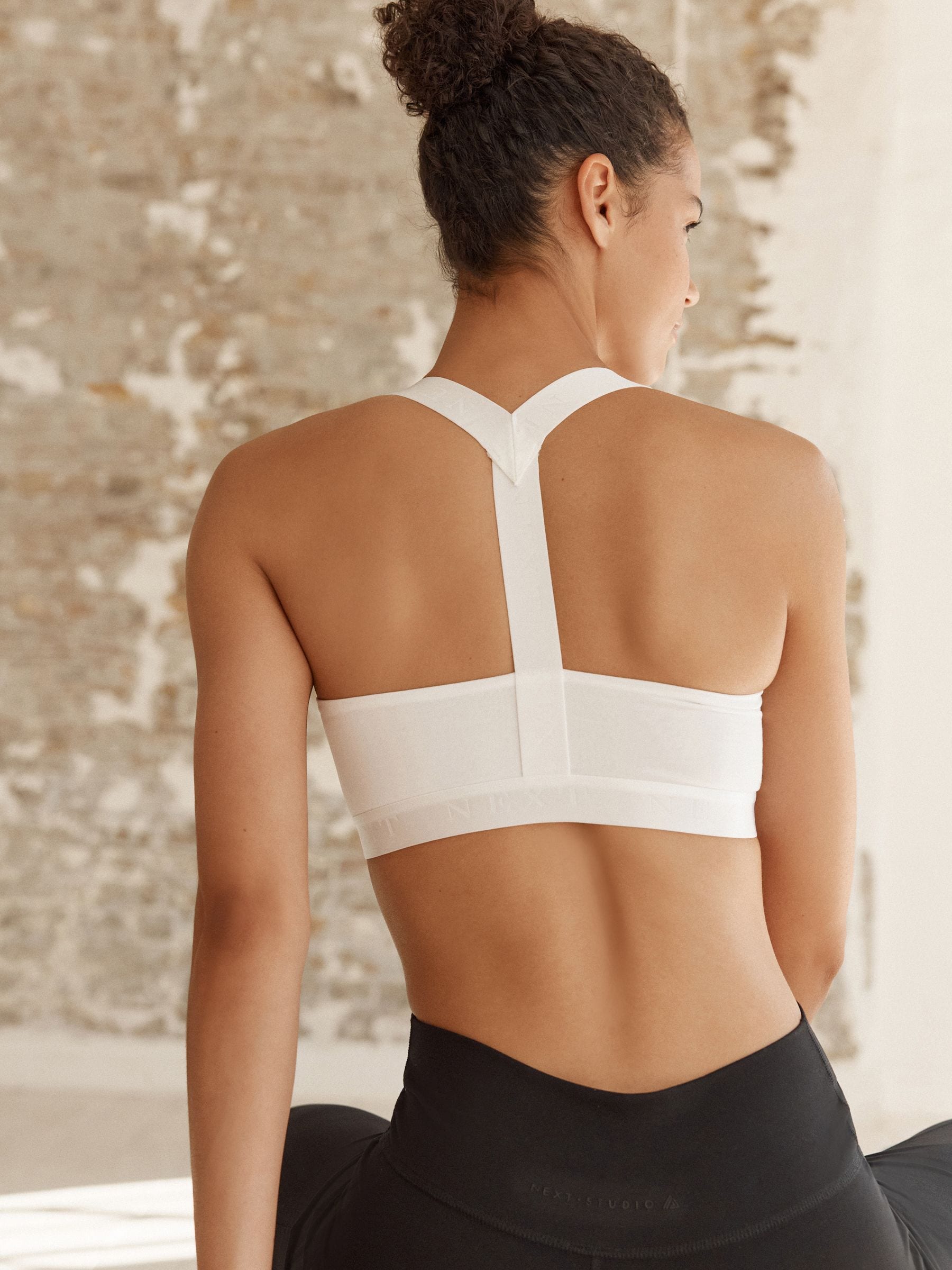 Wit - Active Sports ultiem comfortabele lage impact cropped top