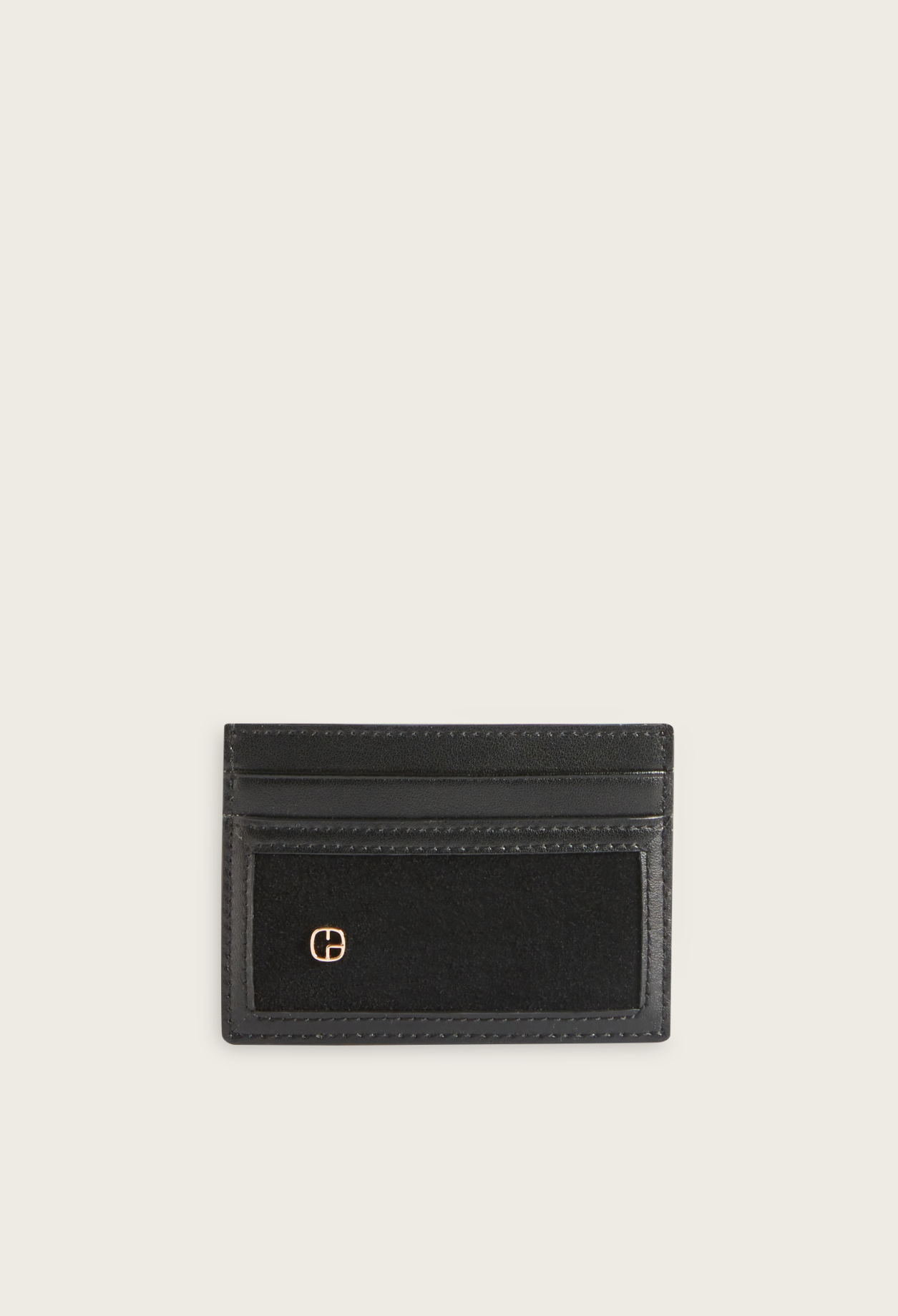 Porte-cartes cuir su&egrave;de