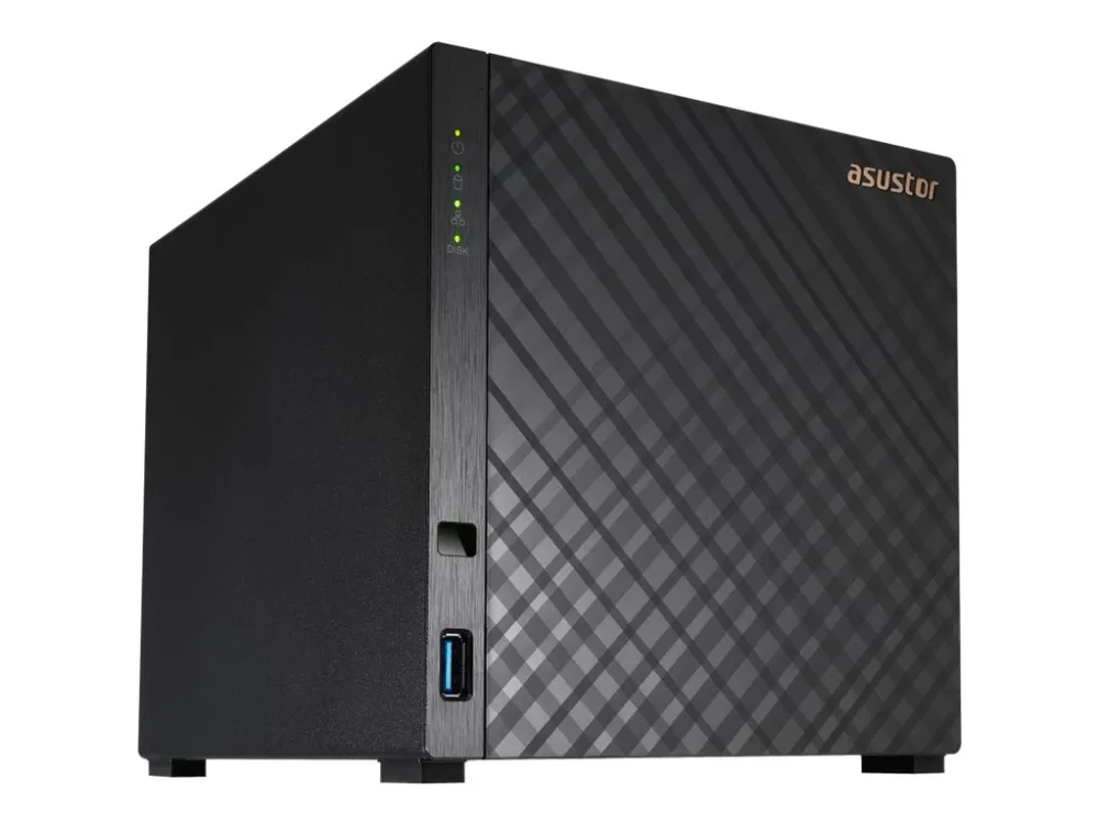 ASUSTOR Drivestor 4 AS1104T - NAS-server - 4 bays - SATA 6Gb/s - RAID RAID 0, 1, 5, 6, 10, JBOD - RAM 1 GB - 2.5 Gigabit Ethernet - iSCSI support
