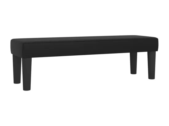 Banc Noir 100x30x30 cm Similicuir