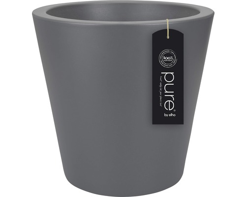 elho Pure rechte ronde kunststof plantenpot Ø 50 H 51 cm antraciet